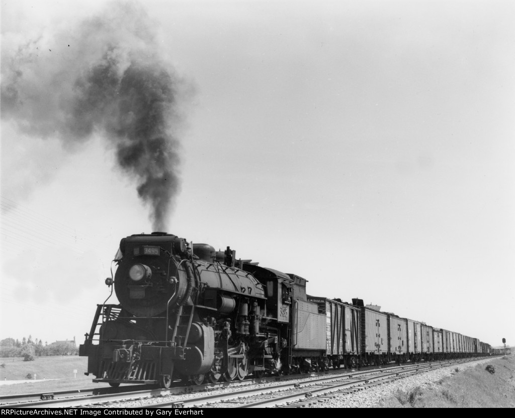 CN 2-8-2 #3595 - Canadian National